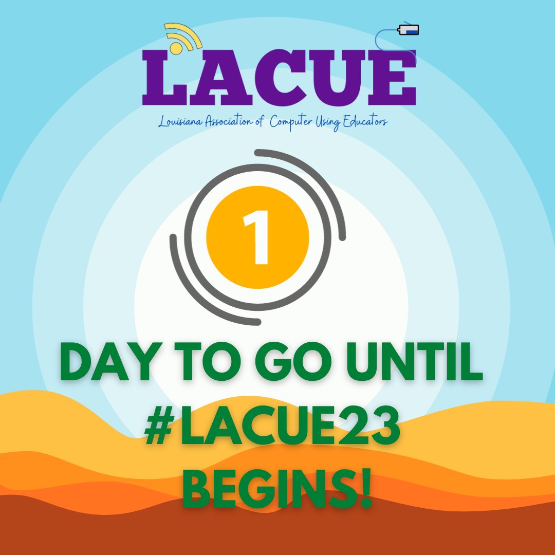 #LACUE23 STARTS TOMORROW! Get excited!🎉 🎉 🎉 🤠 🐎 
lacue.org