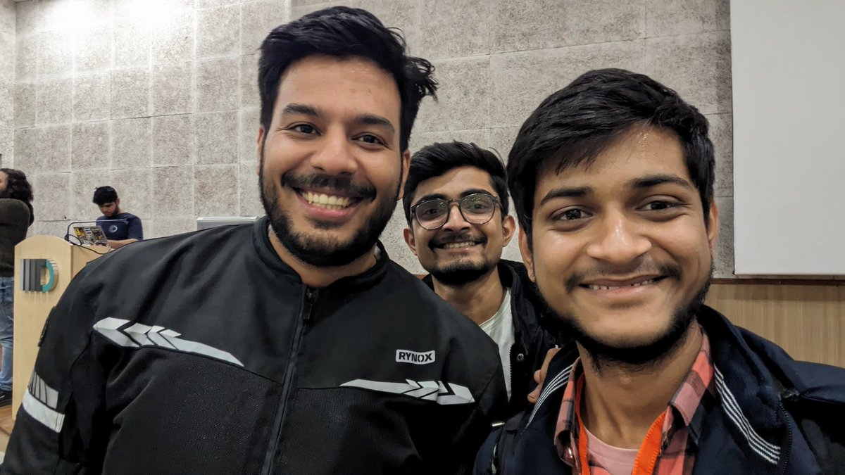 BlueCircle0's tweet photo. Weee....that's a wrap..... #FOSSConf23 went quite well. Met really cool people there. Volunteering was indeed fun.  Enjoyed the talks a lot, especially of Pythonistas @sobolevn , @jatinkrmalik , @tushar5526 and, one on kubernetes by @GThakaran .

May we meet again. https://t.co/WYE1J9U8tG