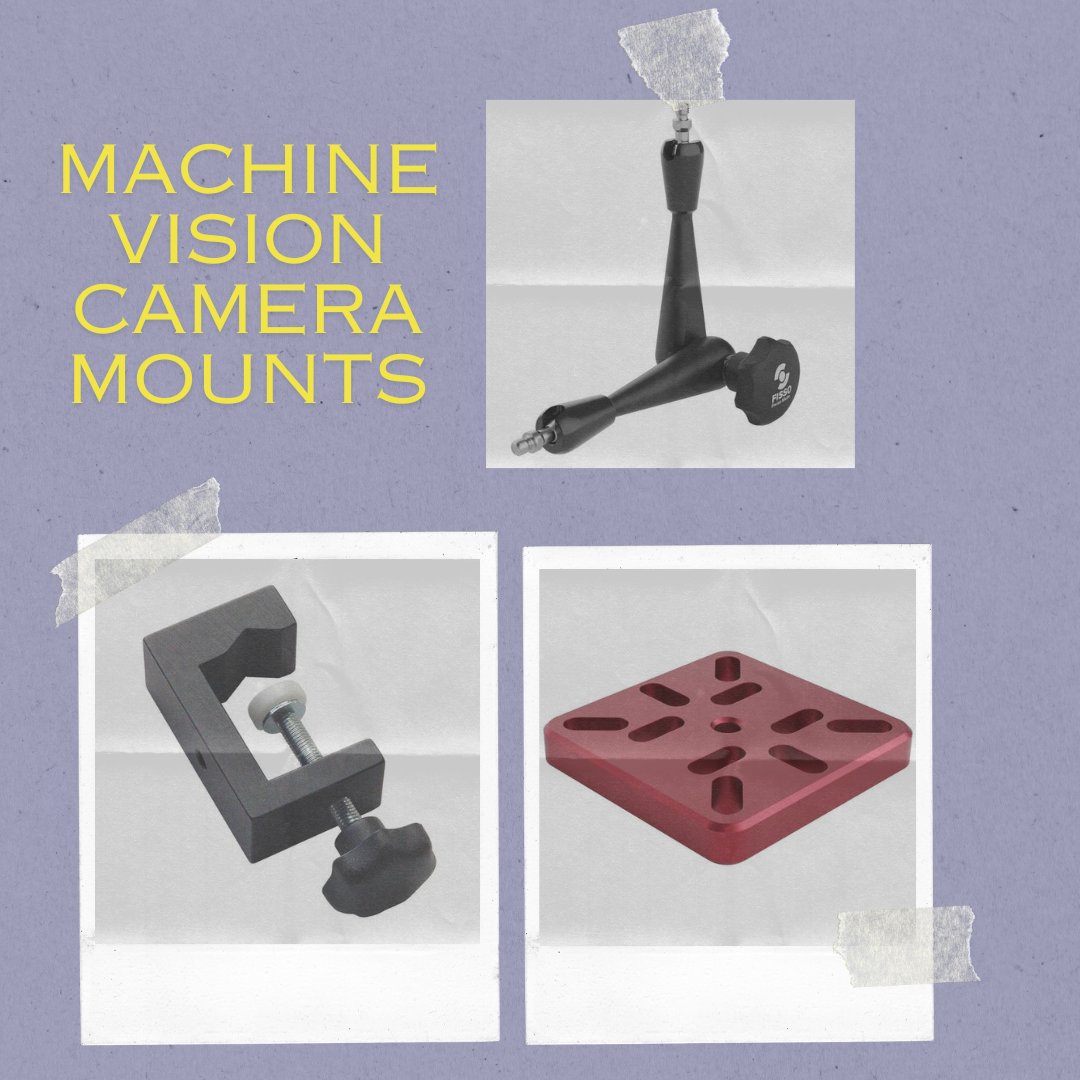 ShopenaSupply's tweet photo. These Machine Vision Camera Mounts are specifically made to hold specialized cameras that are used in industrial machines.  Great for component analysis and inspection!  Check out our collection: https://t.co/3klF5PYf2T

#Fisso #industrial #automation #robots #machinevision https://t.co/0CvSgiOPKr