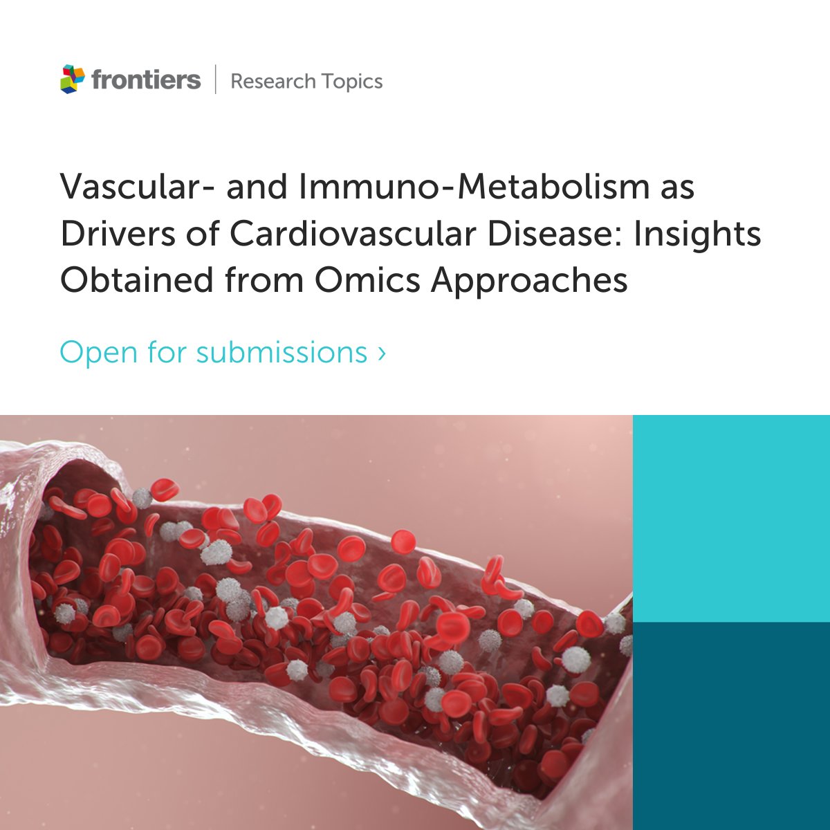 Frontiers - Cell Biology (@frontcelldevbio) on Twitter photo 📢Topic editors, Yvonne Döring (<a href="/YvonneDoring/">Yvonne Döring</a>), Jeffrey Kroon, Raquel Guillamat-Prats (@Rakip), and Emiel Van Der Vorst, welcome article submissions to their new Research Topic.
⏰Deadline: 26th April 2024
More info here: fro.ntiers.in/CVD
#CardiovascularDisease #Omics 📢Topic editors, Yvonne Döring (<a href="/YvonneDoring/">Yvonne Döring</a>), Jeffrey Kroon, Raquel Guillamat-Prats (@Rakip), and Emiel Van Der Vorst, welcome article submissions to their new Research Topic.
⏰Deadline: 26th April 2024
More info here: fro.ntiers.in/CVD
#CardiovascularDisease #Omics