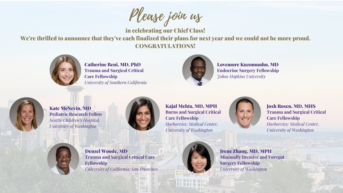 uwgensurgres's tweet photo. Our Chiefs have finalized their plans for next year and we are thrilled to be able to share this exciting news with you! Please join us in celebrating our colleagues and send them your congratulations! https://t.co/1tQwv9AnH6