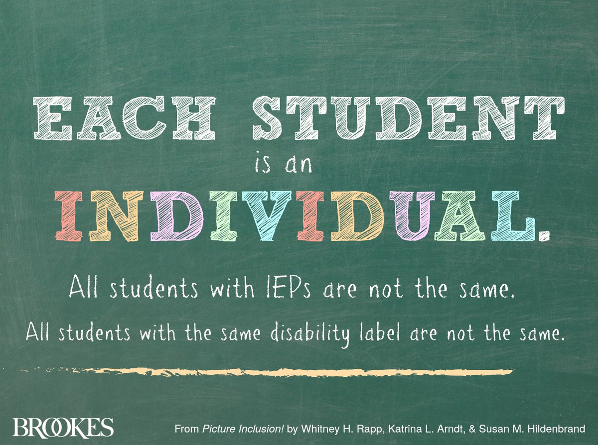 #Quoteoftheday: “Each student is an individual. All students with IEPs are not the same. All students with the same disability are not the same.” #educationquotes #IEP #studentswithdisabilities