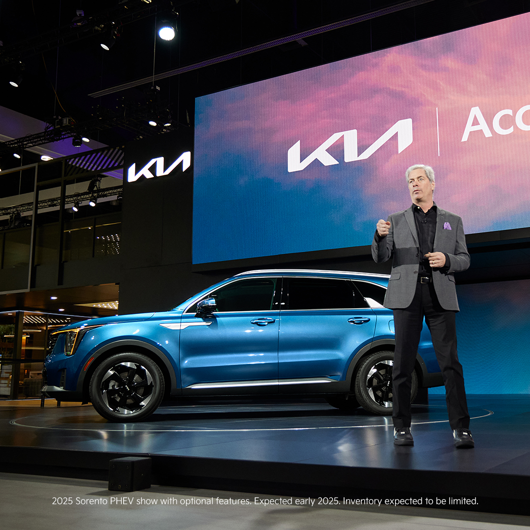 Kia's tweet photo. Shift gears and take a ride through Kia’s standout moments from the #LAAutoShow. https://t.co/ntkTrDgBJE