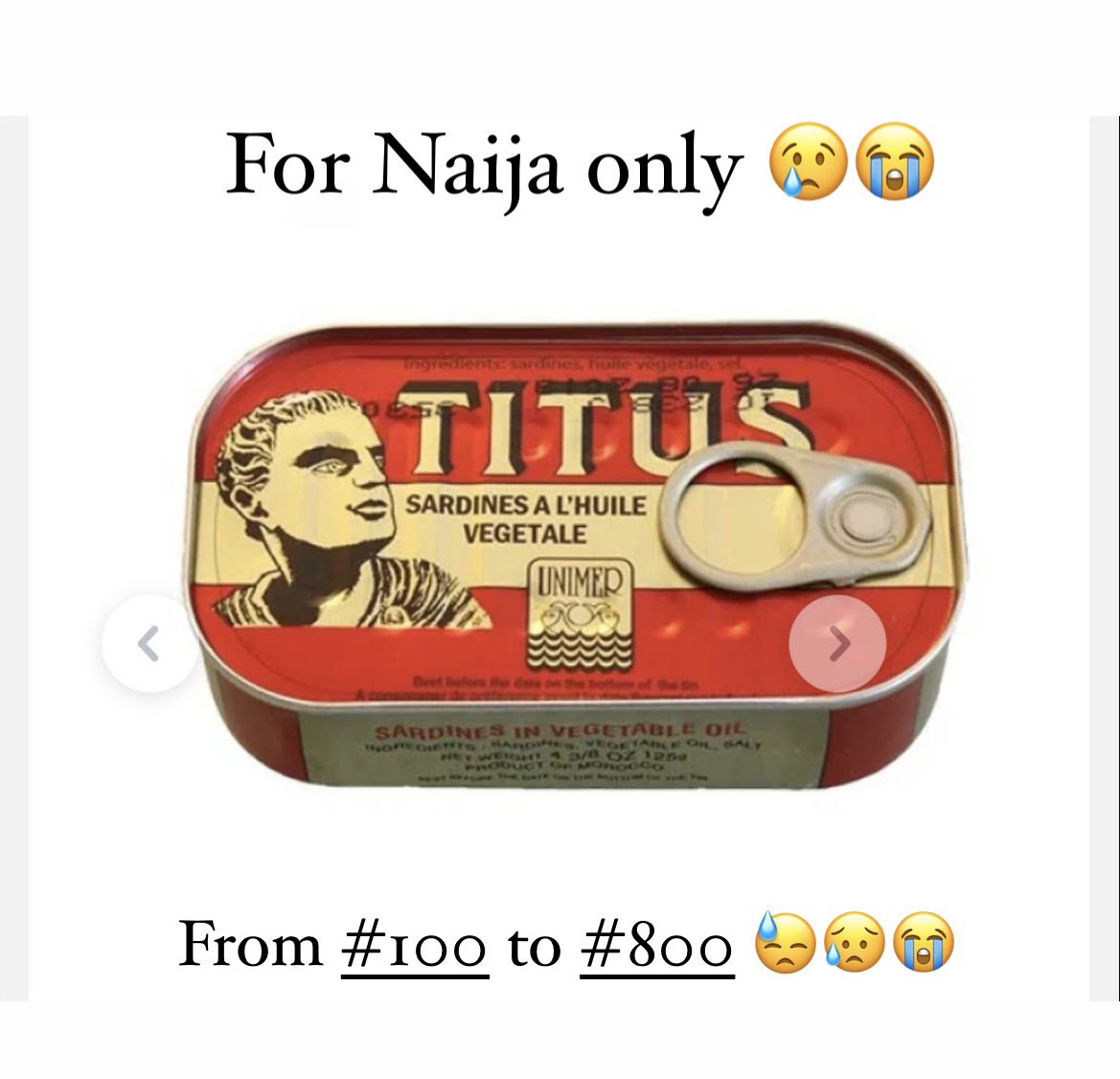 Oyebanji_akins's tweet photo. What is the cheapest thing for Nigerian that the price went up you felt you don't even feel like buying it again? 😓😭 Ilu le!!!! #mixofusng https://t.co/v6z8QQ56kd