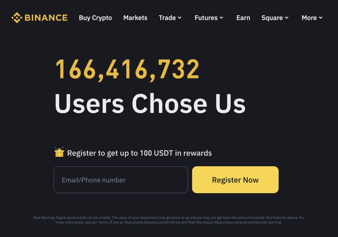Binance tweet media