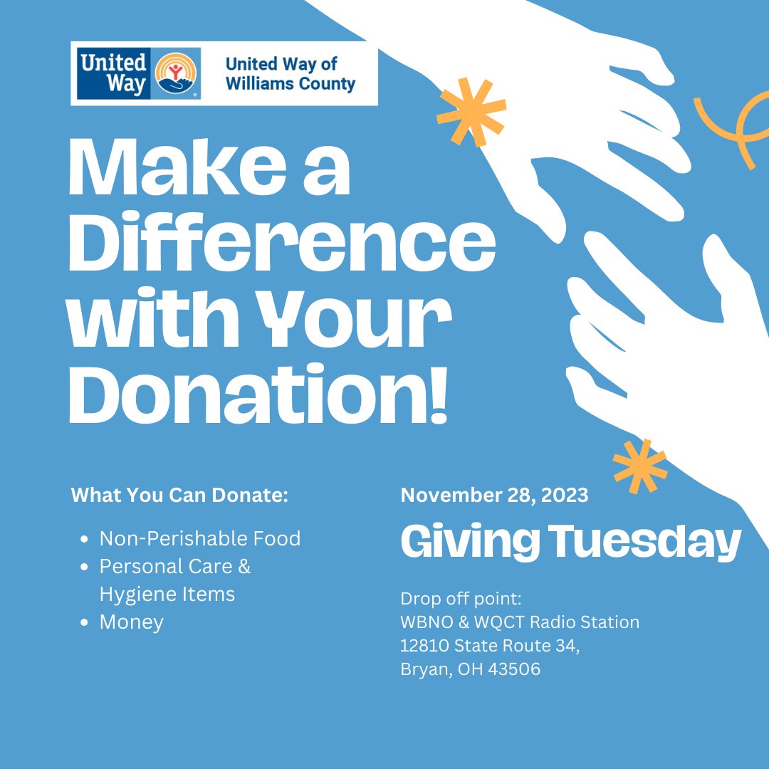 Something special is happening at WBNO/WQCT tomorrow...We hope you like "We Are the World" as much as we do...
#morningshow #wearetheworld #givingtuesday #isitstuckinyourheadnow #donate
