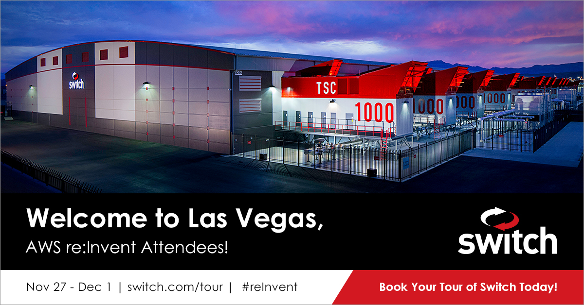 #AWSreInvent 2023 attendees: book a tour of @Switch's Core Campus during your stay in #LasVegas and see why Switch is trusted by the world’s leading enterprises and Fortune 100 companies! bit.ly/46A7BdX #AI #IoT #digital #reInvent