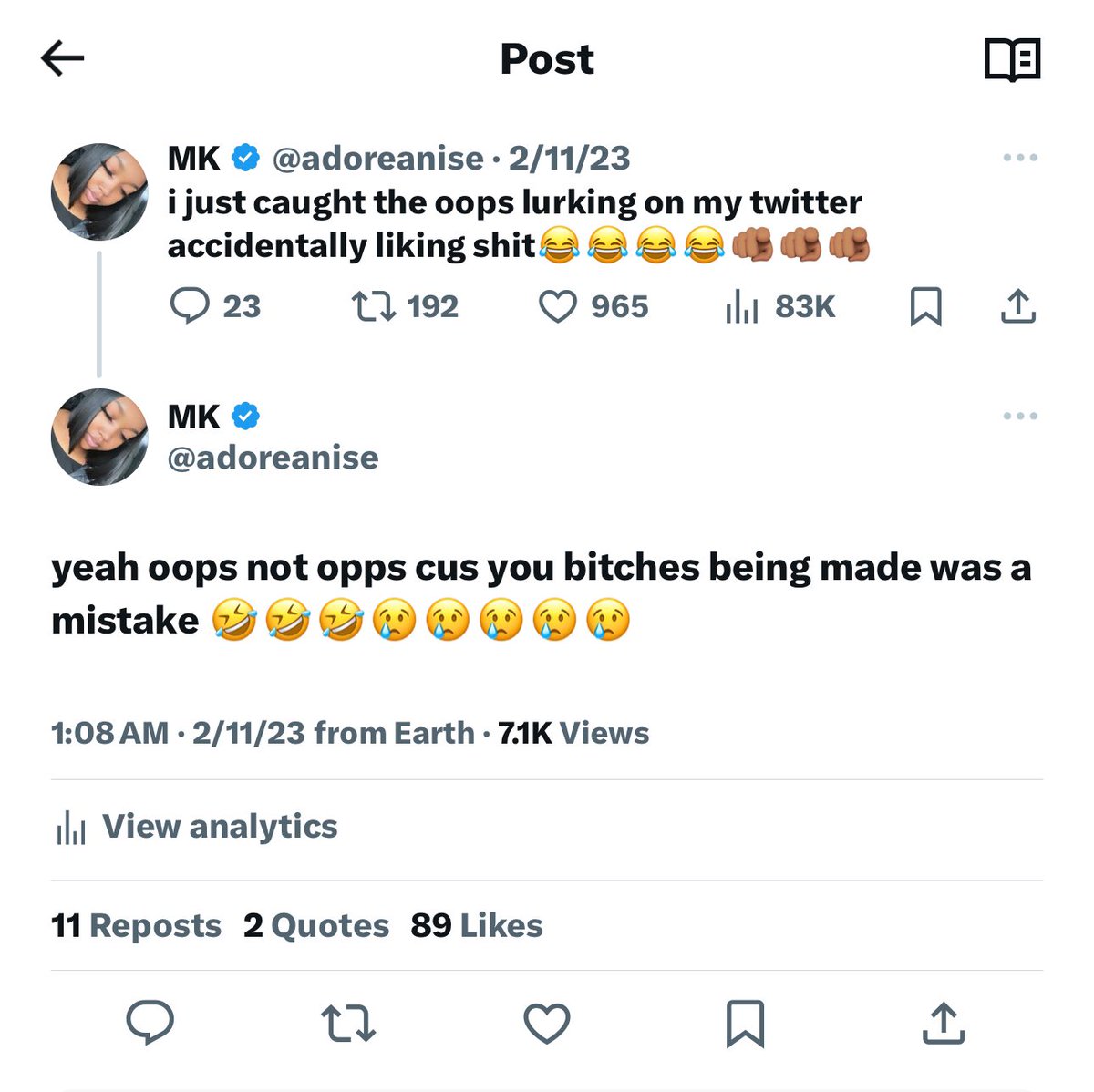 adoreanise's tweet photo. this might be my favorite tweet 😂😂 https://t.co/u4n1pccFxE