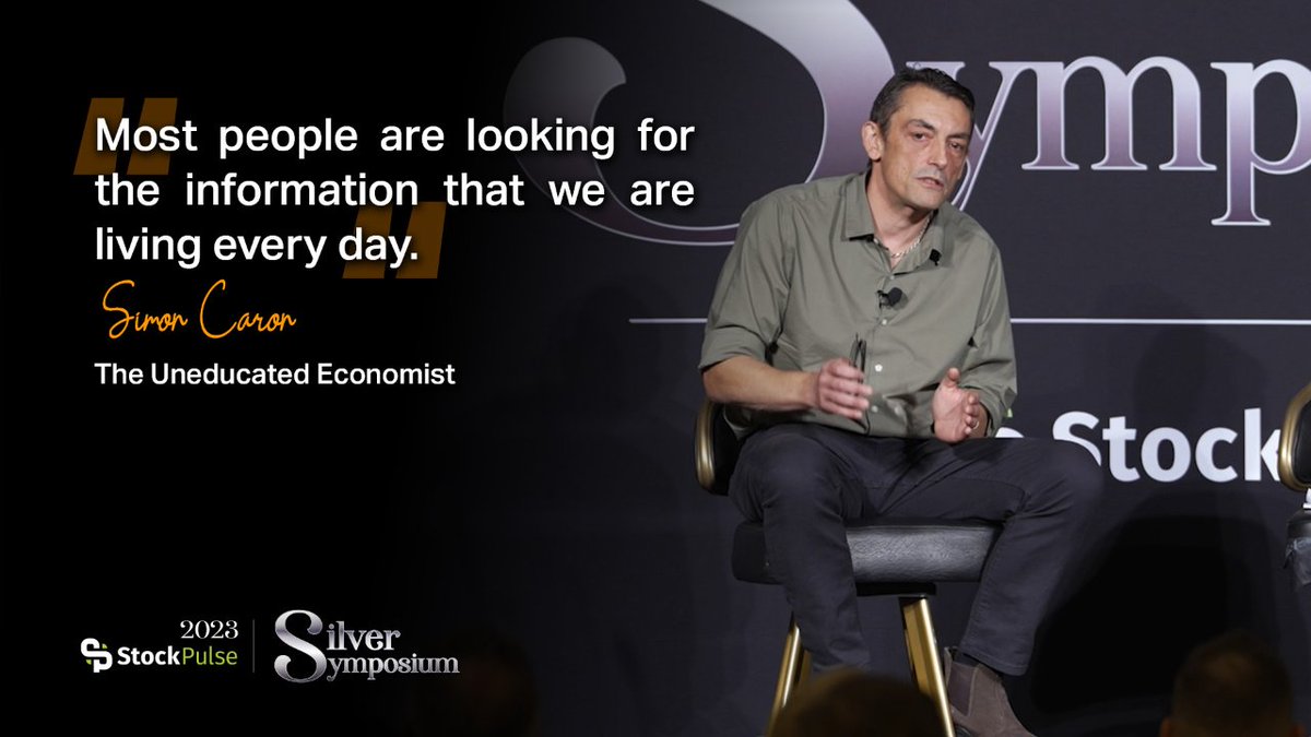 Most people are looking for the information that we are living every day. - Simon Caron, The Uneducated Economist

Watch the full video here 👉 youtu.be/HoSUVqjSWwk 

#SilverSymposium #EconomicInsights #gold #silver #cryptocurrency