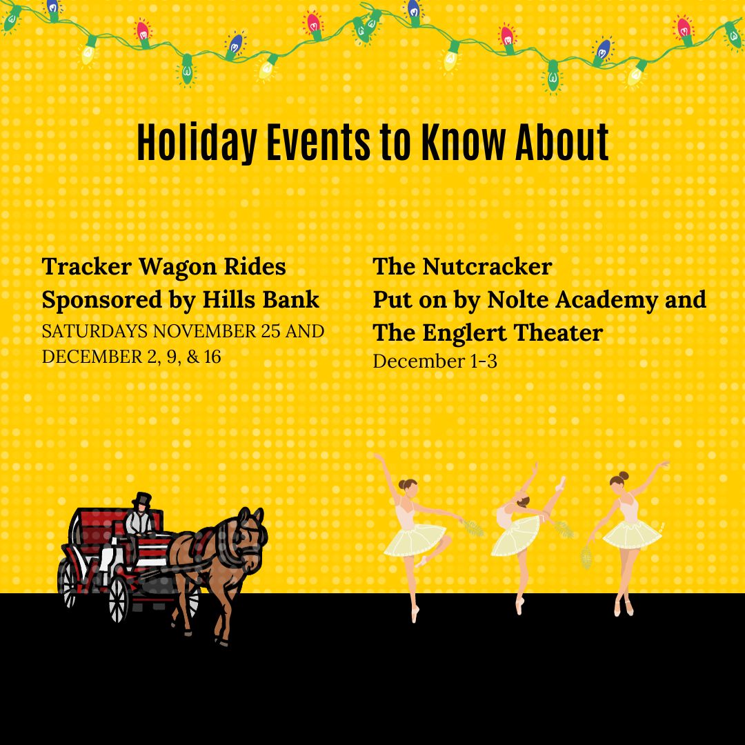 The City of Iowa City is hosting events that older adults may also love this holiday season. It is important to remember everyone during this time of the year and do activities fit for everyone. 

Follow this link to see more information for events: downtowniowacity.com/events/tis-the…