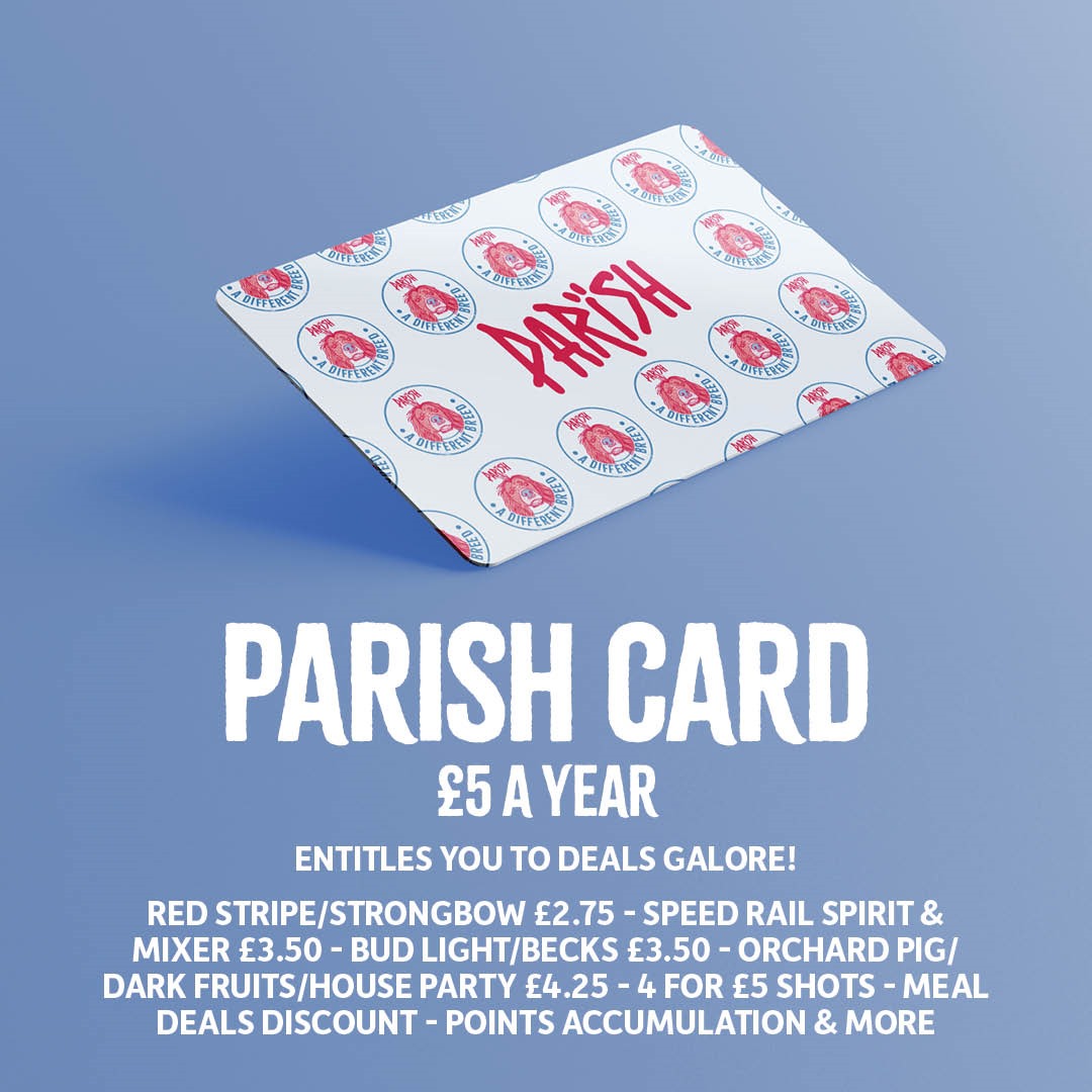 ParishHudd's tweet photo. NEW PARISH CARDS ARE HERE!!!
Get signed up at the bar for
🔥 wonderful discounts
🔥 points accumulation
🔥 the knowledge that you have a beautiful card from a beautiful pub!
#cheapdrinks #discounts #discountcard #pointscard #parishcard #parishpoints #loyalty #huddersfield https://t.co/AcAlA3Qfo2