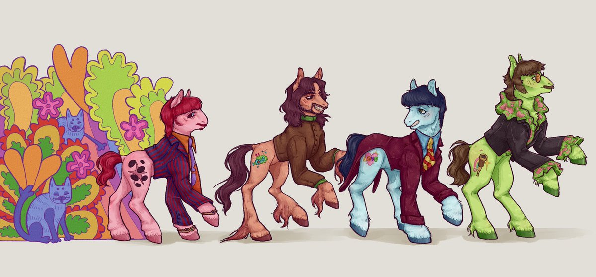 martikmeow's tweet photo. The Beatles of the Yellow Submarine as My Little Pony!!!!
⭐️💗✌🏾🍀🌞🍏🧿💛
#thebeatles #beatles #yellowsubmarine #mylittlepony https://t.co/4bys8KVOuF