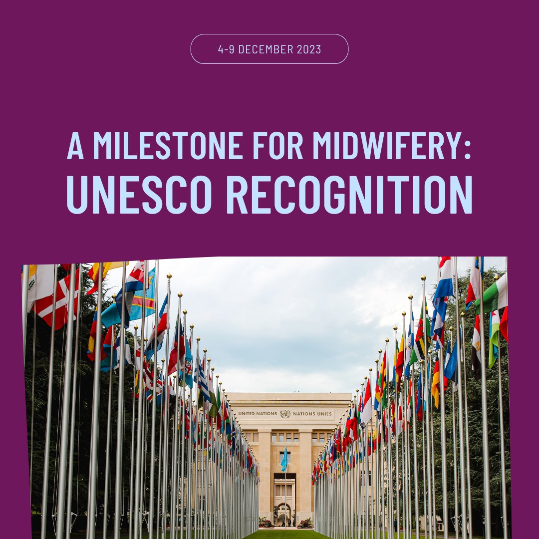 world_midwives's tweet photo. December 4-9, a historic moment awaits as the world discusses recognising #Midwifery in the @UNESCO List of the Intangible Cultural Heritage. Help champion the application by reaching out to your national authorities. Here's how:

https://t.co/fSvirLAWSz 

#YEStoMidwives https://t.co/XEpkDrB3yu