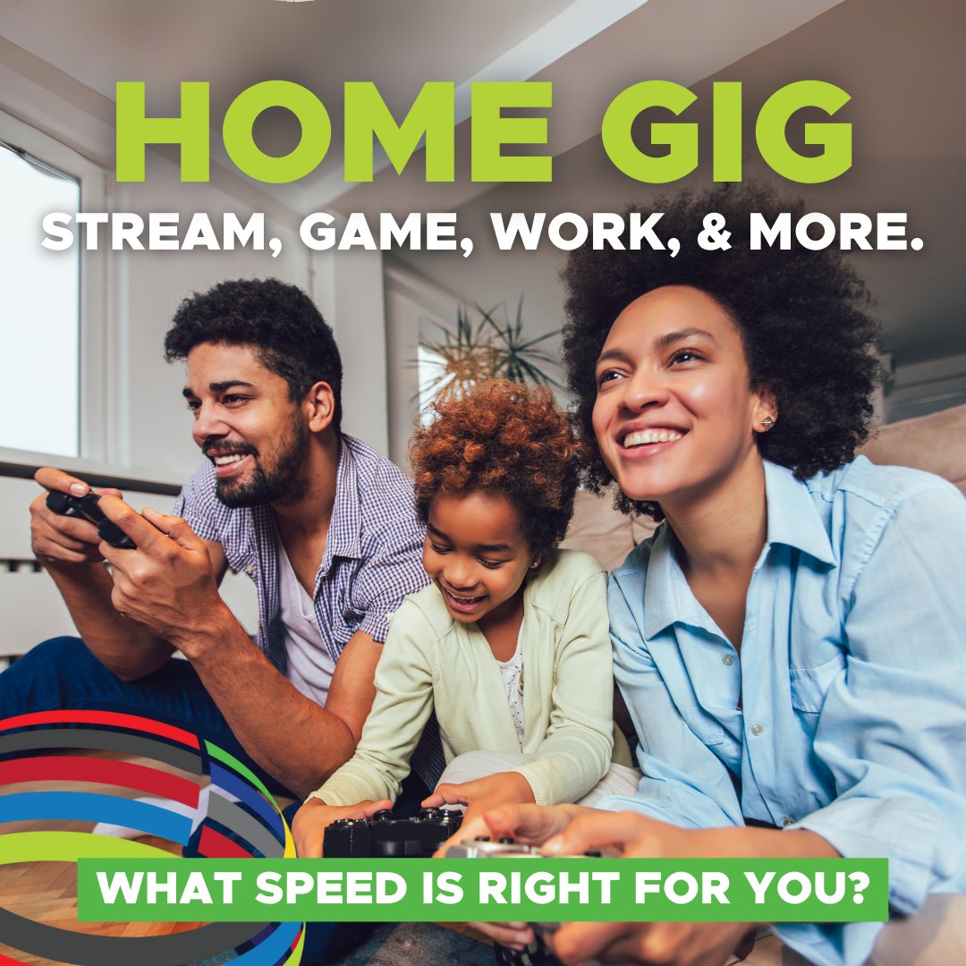 Elevate your home experience with NHMU's Home GIG connection! 💻📚🎉 Whether it's work, learning, or entertainment, our 1 Gig symmetrical service ensures a seamless online experience for the whole family.
