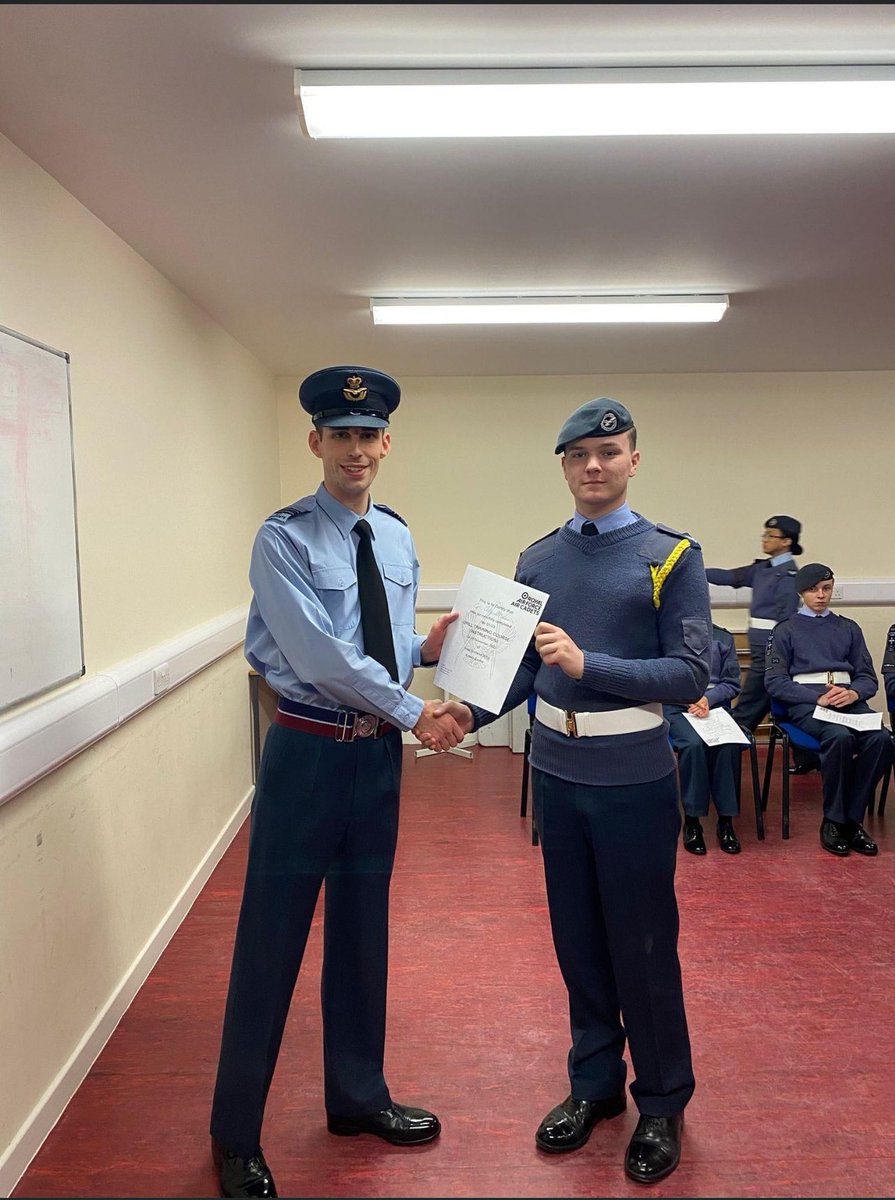 Excited to say I passed my cadet drill instructors course yesterday, can’t wait to stick the white belt on 😂.