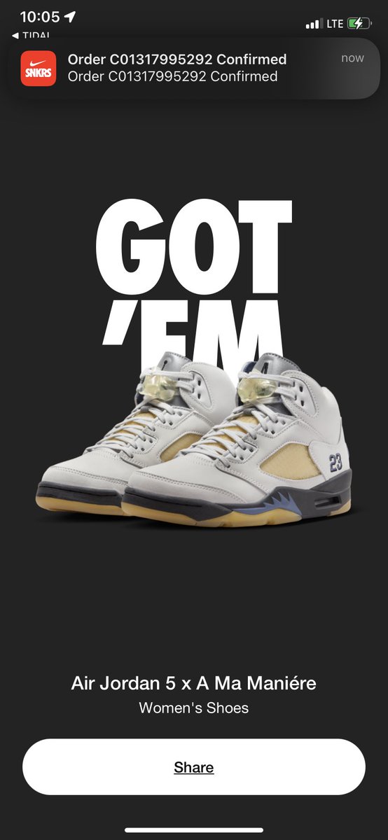 TeeDoe201's tweet photo. @SnkrsStock Got the W finally lol https://t.co/1IexOzz1Ft