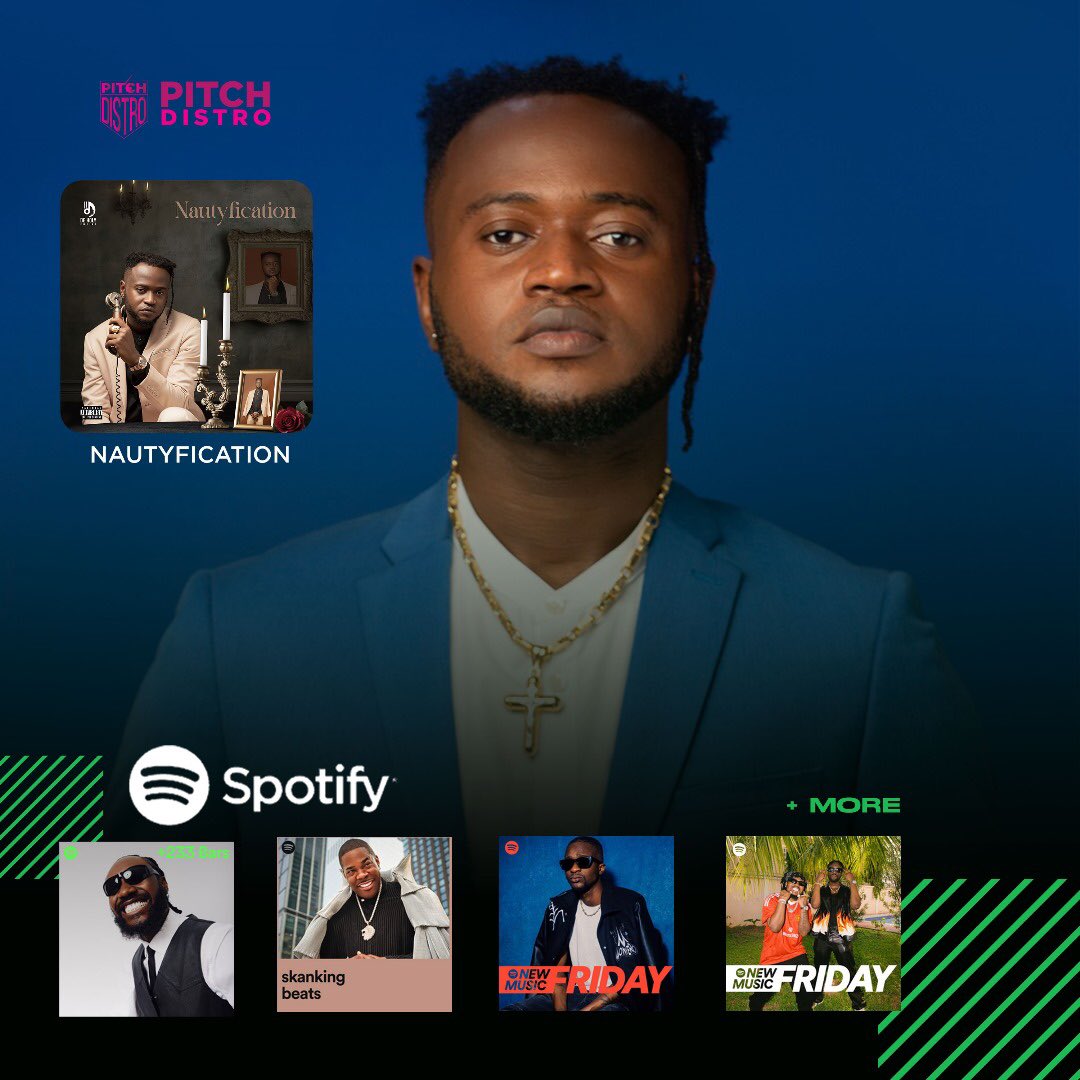 pitchdistro's tweet photo. Nautyca’s (@Nautycagh) immersive debut album #Nautyfication gets editorial support from @spotify @applemusic @youtubemusic. 

The project, which is a seamless blend of afrobeat and highlife is gaining a lot of buzz at the moment. Stream on all platforms now!

#distro https://t.co/ttvVAkULMs