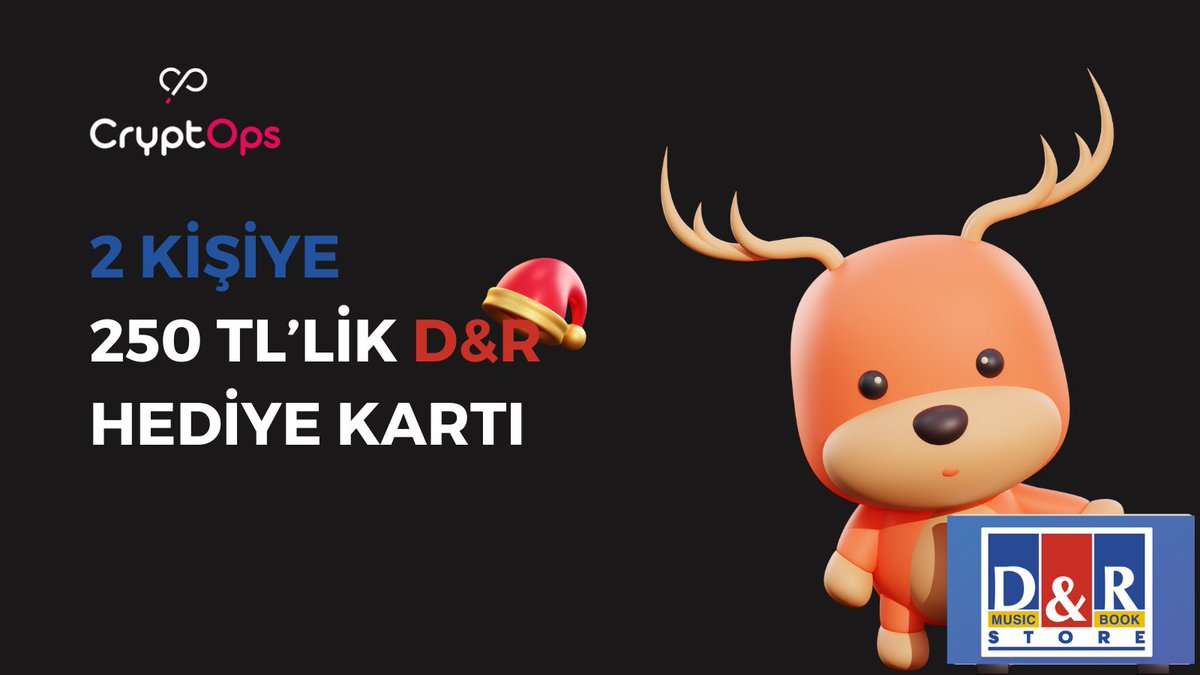 RasyonelKripto's tweet photo. 2️⃣ kişiye D&amp;R Hediye Kartı🥳

Yapmanız gerekenler:
✅ Bizi ve @MerkzytsizHaber takip
🔁 RT
👥 1 arkadaşınızı yorumlara etiketleyin

📆 Kazananlar 3 Aralık Pazar günü açıklanacaktır.

Bol şans🎄 https://t.co/hkbRs6gWk6