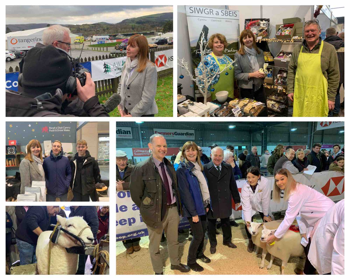 We’ve had an amazing day at the #WinterFair. 😊 A huge diolch to everyone who took time out of their busy schedule to meet our Minister, Lesley Griffiths. If you’re visiting tomorrow, enjoy your day!