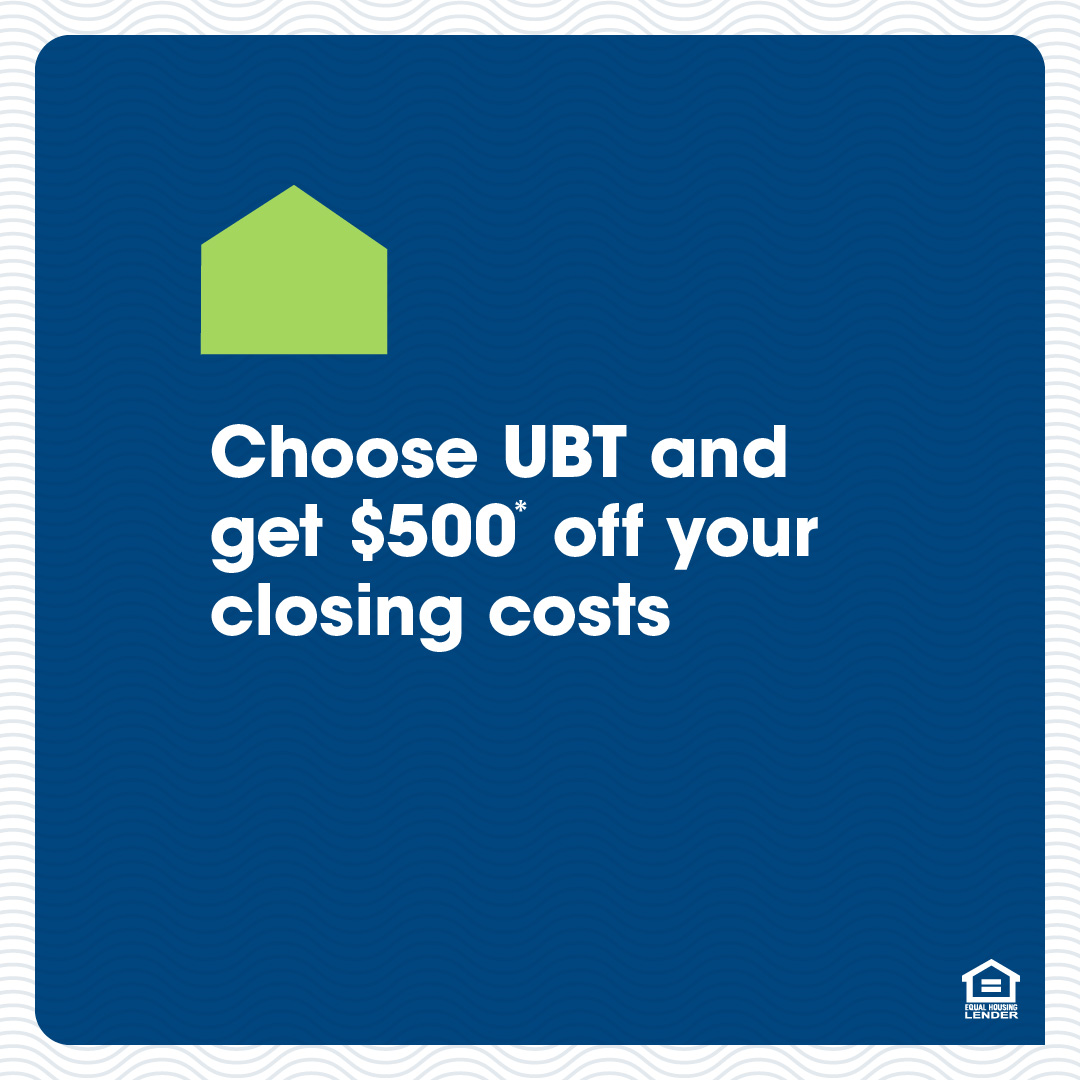 Are you shopping around for a new home? 🏡 We can help you achieve your goal! We'll even give you $500* off your closing costs when you apply for a home loan on or before December 29, 2023, and close with UBT. Start your journey here: hubs.ly/Q029Mfpc0