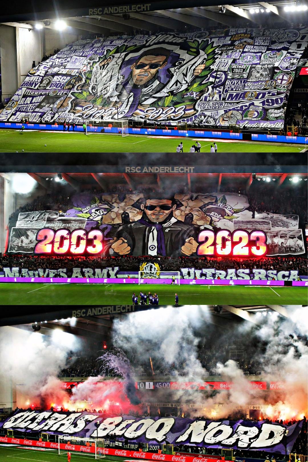 Mauves Army 2003 - Ultras RSCA - RWD Molenbeek - RSC Anderlecht