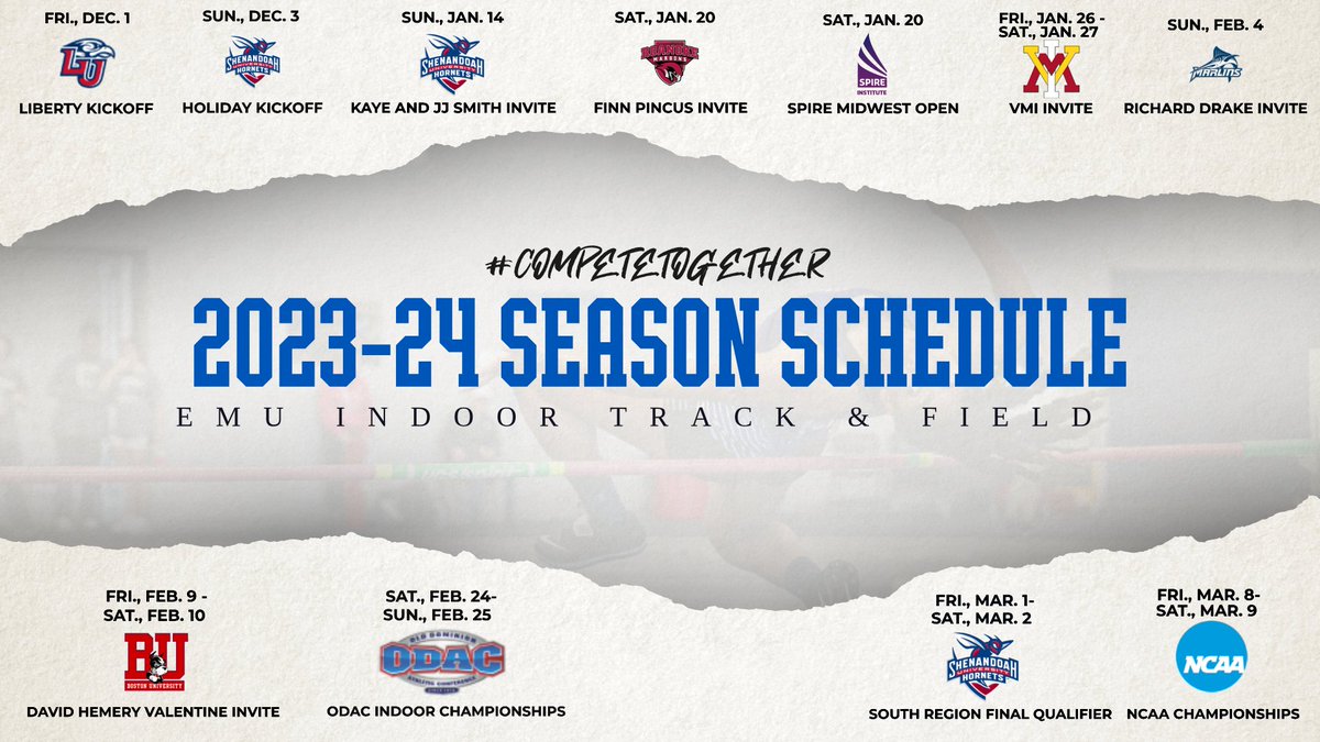 EMU_Athletics's tweet image. 𝙊𝙉 𝙔𝙊𝙐𝙍 𝙈𝘼𝙍𝙆𝙎! @EMU_XC_TF is ready to run, jump, and throw their way through the indoor schedule! 🎽

#RoyalPride | #CompeteTogether