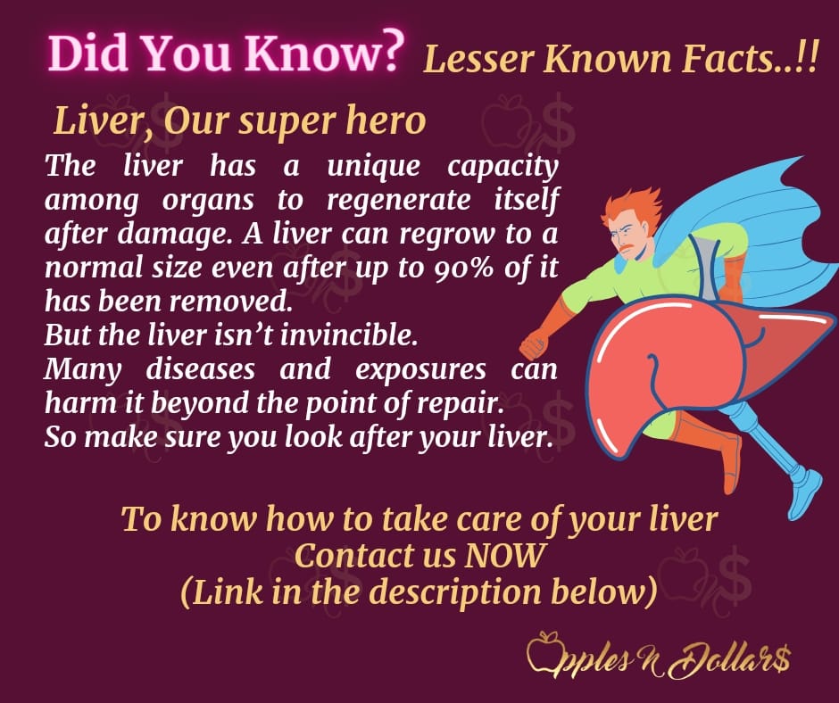 applesndollars's tweet photo. Did You Know?

#207

Lesser Known Facts 

Click on the link below to enable us to reach you asap!
https://t.co/2ZsVjD0KNg

Follow Apples N Dollars for exciting content!

#applesndollars
#applesndollarsdyk
#lesserknownfacts
#liver
#regenerate
#exposure https://t.co/ywh3Qkq1TW