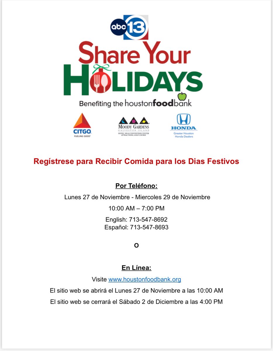 WraparoundMilby's tweet photo. Happy Holidays to you and yours!!🎄

Need food security for the holidays? Register today. See flyer for details! 

Felices fiestas a ti y a los tuyos!! 🎄

Necesita seguridad alimentaria para las fiestas? Regístrese hoy. Consulte el folleto para obtener más detalles! https://t.co/Ju0iMfaRVL