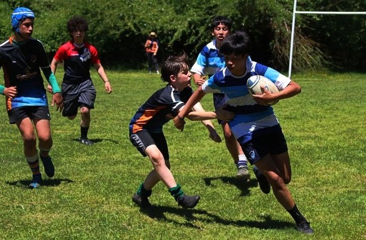 EsquelRugbyClub's tweet photo. Encuentro de Rugby Infantil en Lago Puelo. 🏉

El pasado Sábado 25 de Noviembre, se llevó a cabo, un nuevo Encuentro de Rugby Infantil de la Unión de Rugby de Los Lagos del Sur. 
Participamos con las categorías M6, M8 y M12. 👏

Somos Dogos, Somos ERC 🇪🇪 https://t.co/jylT57FkxM