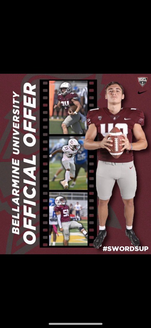 After Great conversations with <a href="/Coach_Perry1/">Kyle Perry</a> and <a href="/CoachWheatley1/">Michael Wheatley</a>. I’m blessed to receive an offer from <a href="/bellarmineU/">Bellarmine University⚔️</a> ⚔️ <a href="/CoachThrash/">Judd Thrash</a> <a href="/Monterey_Sports/">Monterey HS Athletics</a> <a href="/CoachAschenbeck/">Grant Aschenbeck</a> <a href="/806hsscmedia/">Jasone Pearson</a> <a href="/ralram83/">Ralph Ramon</a> <a href="/CoachWhiteDB1/">Coach White</a>