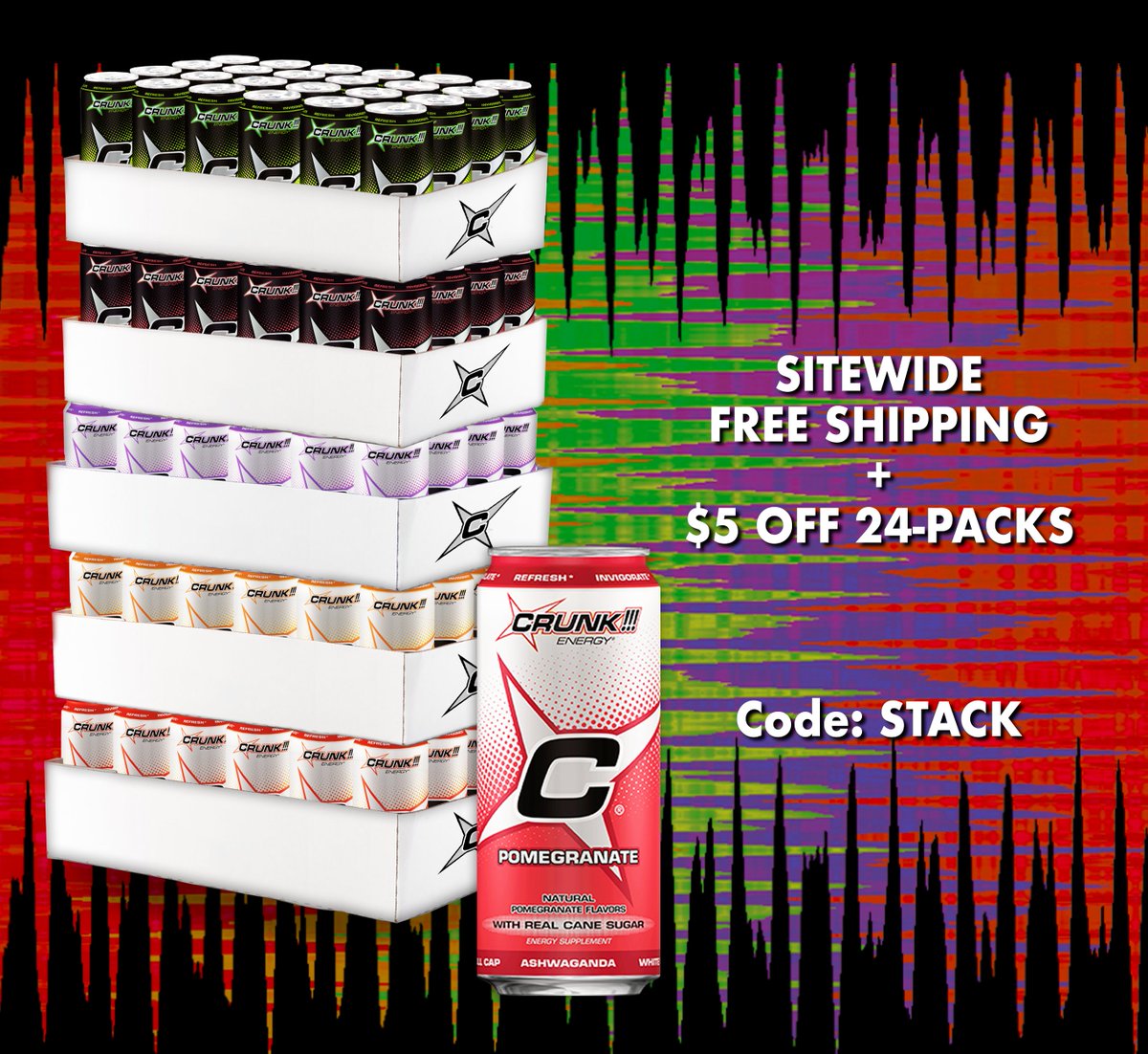 Hours left to use the code STACK and save on #crunk
This offer ends tonight.
bit.ly/BFSTACK