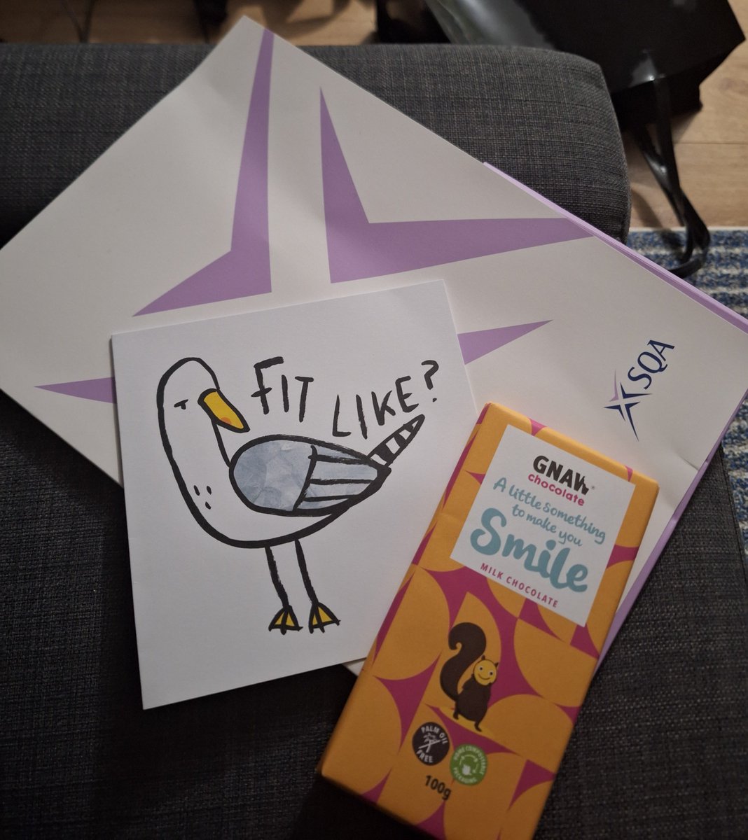 Can you imagine having a mentor for NQT year who is SO LOVELY that even once you're gone and no longer their problem, they will send you chocolate, a card, and an SQA Understanding Standards pack with HANDWRITTEN notes on where the marks were? I feel so lucky 😭🥰