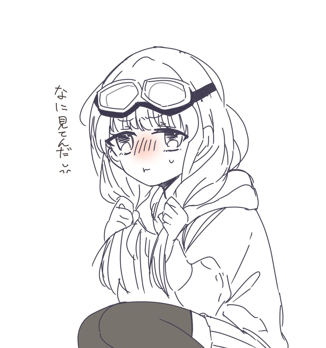 髪下ろした雷門瞬ちゃんの落書き 