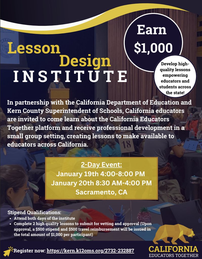 Join our upcoming lesson Design Institute in Sacramento CA 📝✏️
 Register here: bit.ly/40WAr6Z