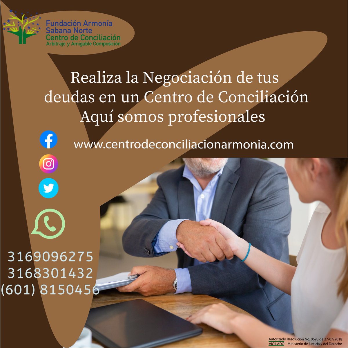 con_armonia's tweet photo. Si, también podemos atenderte de manera virtual, comunícate con nosotros 
3169096275 - 3168301432 - 6018150456
#conciliación #insolvencia #cuotaalimentaria #solucióndeconflictos #centrosdeconciliación #asesorialegal #uniónmaritaldehecho #sociedadconyugal #conciliacionfamiliar https://t.co/eJEmpzDIPu