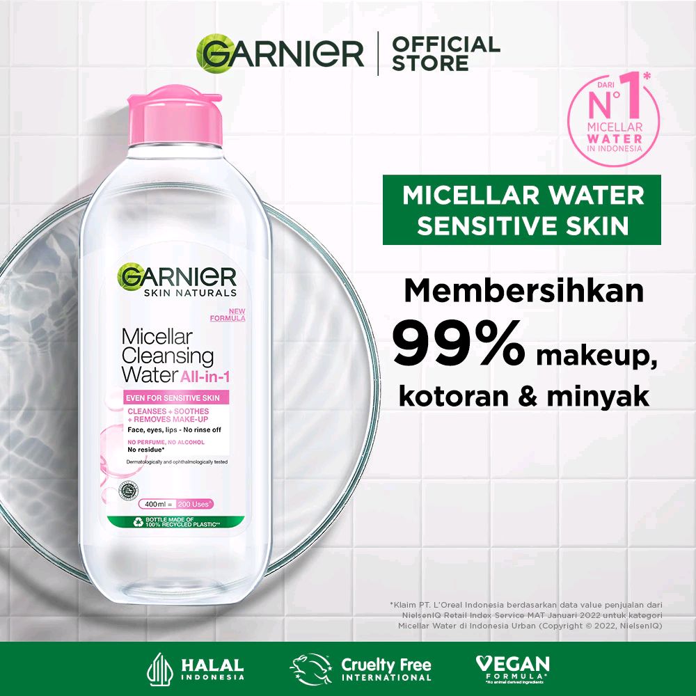 naidnur12's tweet photo. Cek Garnier Micellar Cleansing Water Pink Skin Care - 400ml (Pembersih Wajah &amp; Make up Untuk Kulit Sensitif) dengan harga Rp75.500. Dapatkan di Shopee sekarang! https://t.co/mQ90H0ZfcH https://t.co/SQJIS1sx0K