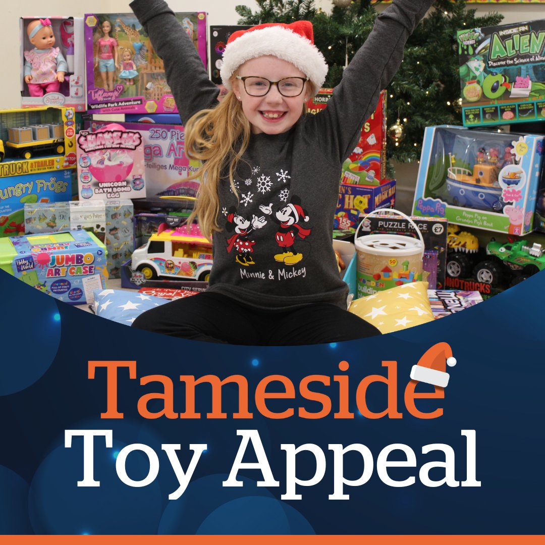TamesideCouncil's tweet photo. #TamesideToyAppeal is back!🎅🏽

Donations of toys &amp; gifts for ages 0-18 are needed to ensure disadvantaged children have a magical Christmas

Donate before Fri 15 Dec. All Tameside libraries &amp; Family Hubs are drop-off locations.

More info👇
https://t.co/D6efnd2oFD

@WeActTogether https://t.co/fMYy6ISnqc