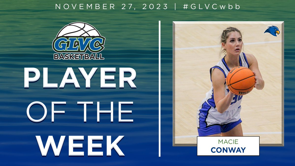 ⛹️‍♀️ #GLVCwbb WEEKLY AWARD

Macie Conway | G | <a href="/RUhawks/">Rockhurst Athletics</a>

🔗 GLVCsports.com/POTWwbb