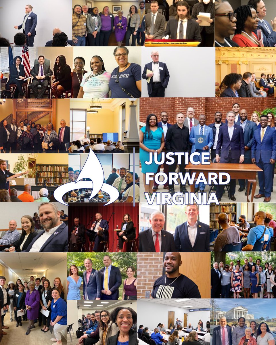 JusticeFwdVa's tweet photo. We’re starting the week off extremely thankful for the vibrant, unified, diverse, and knowledgeable criminal justice reform community here in Virginia! Thank you to each and everyone of you! Justice forward! #VAleg #justiceforwardva https://t.co/Eyz9QXmpxP