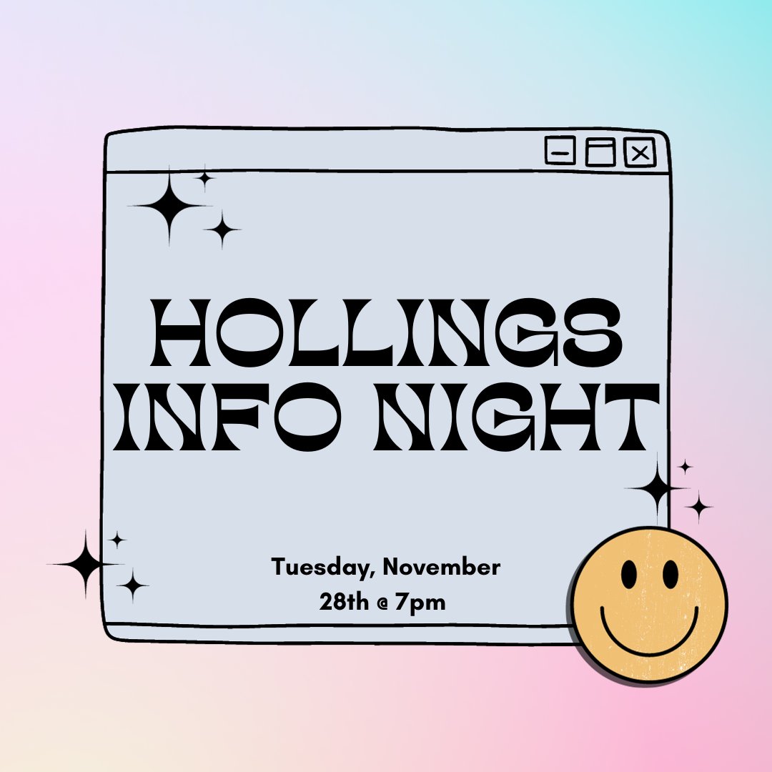 Welcome back, everyone! Tomorrow night we'll be hosting our annual Hollings Scholarship Info Night on Zoom! This is a great opportunity to learn about past and current Hollings Scholars’ experiences and the application process. Can't wait to see you there!
