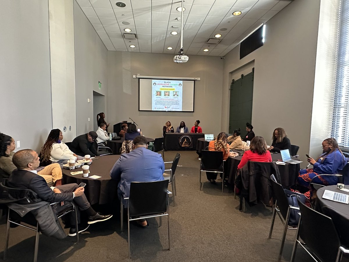 BlackLegislator's tweet photo. Day one at the Black Legislative Leaders Network Leadership Summit: Setting the stage for meaningful connections and transformative discussions. 🤝 Let’s amplify the impact of black legislative leaders as they chart the course for a brighter future. #BLLN2023 #LeadershipJourney https://t.co/2mV8TnlXwy