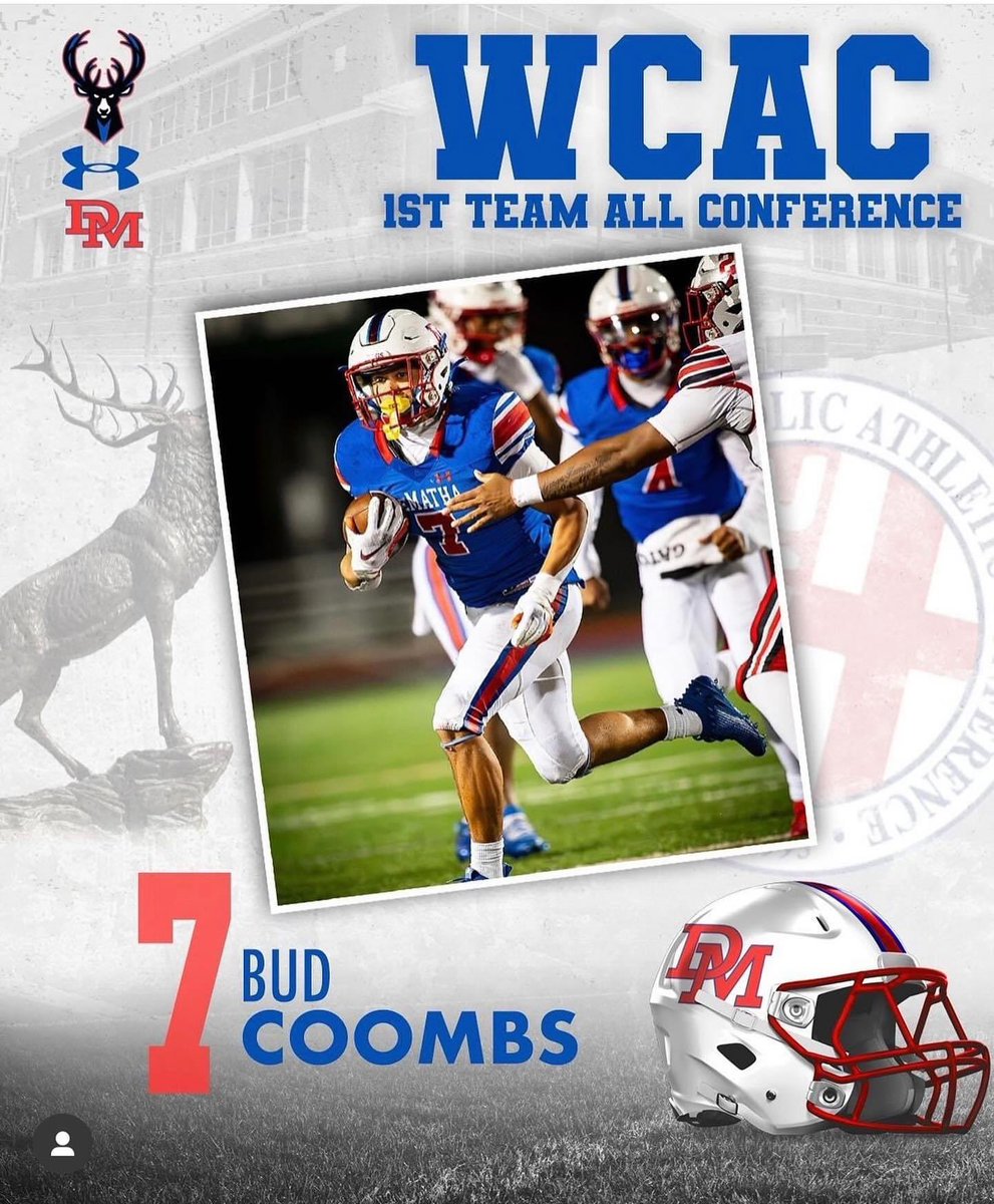 luke_casey3's tweet image. Congrats @bud_coombs !! 1st Team All WCAC RB! Top RB in the country. Great person and player!