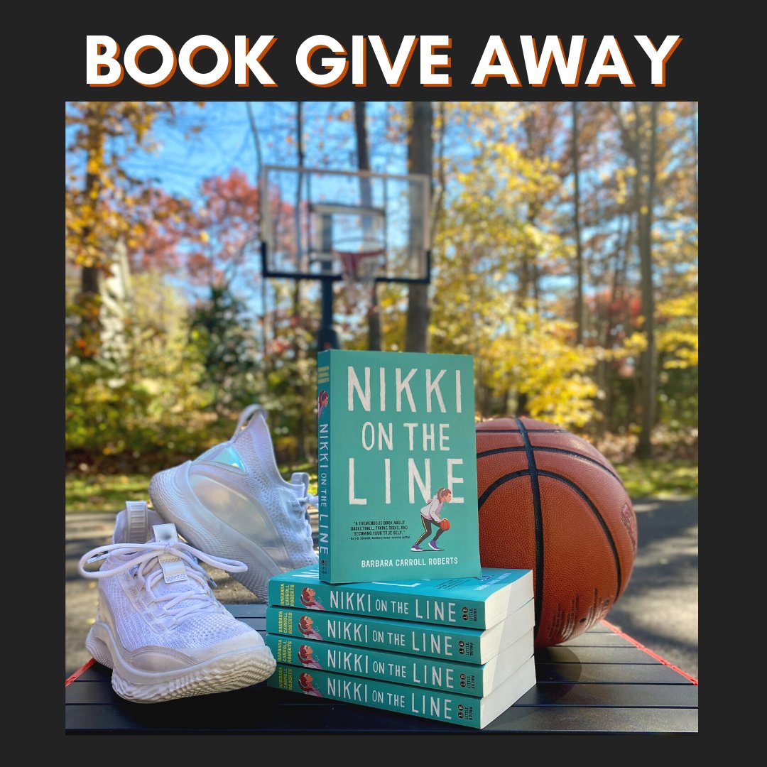 #GIVEAWAY Hooray!! It's #BasketballSeason and I have 5 copies of my MG novel, #NikkiOnTheLine, to giveaway! To Enter: Like this and Follow me by 12/4/23. #teachers #librarians #GirlsSports #KidLit #GirlsBBall #BookJunkies #BookJourney #BookPosse #MGLit