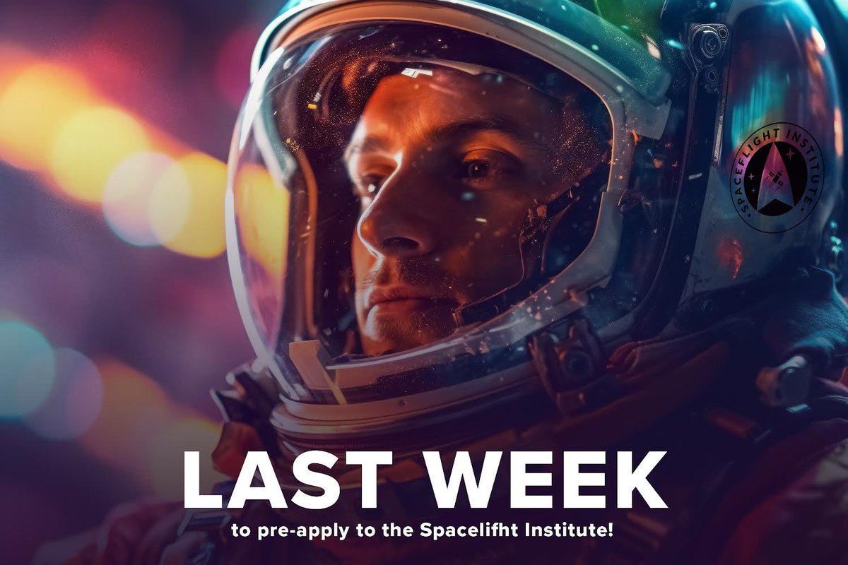 🚀 Embark on Your Astronaut Journey with the Spaceflight Institute! Last Week to Pre-Apply!

#SpaceflightInstitute #SFI #HumanSpaceflight #Spaceflight #AstronautTraining #Astronaut #CommercialAstronaut #SpaceExploration #FutureAstronauts #CommercialSpaceTravel