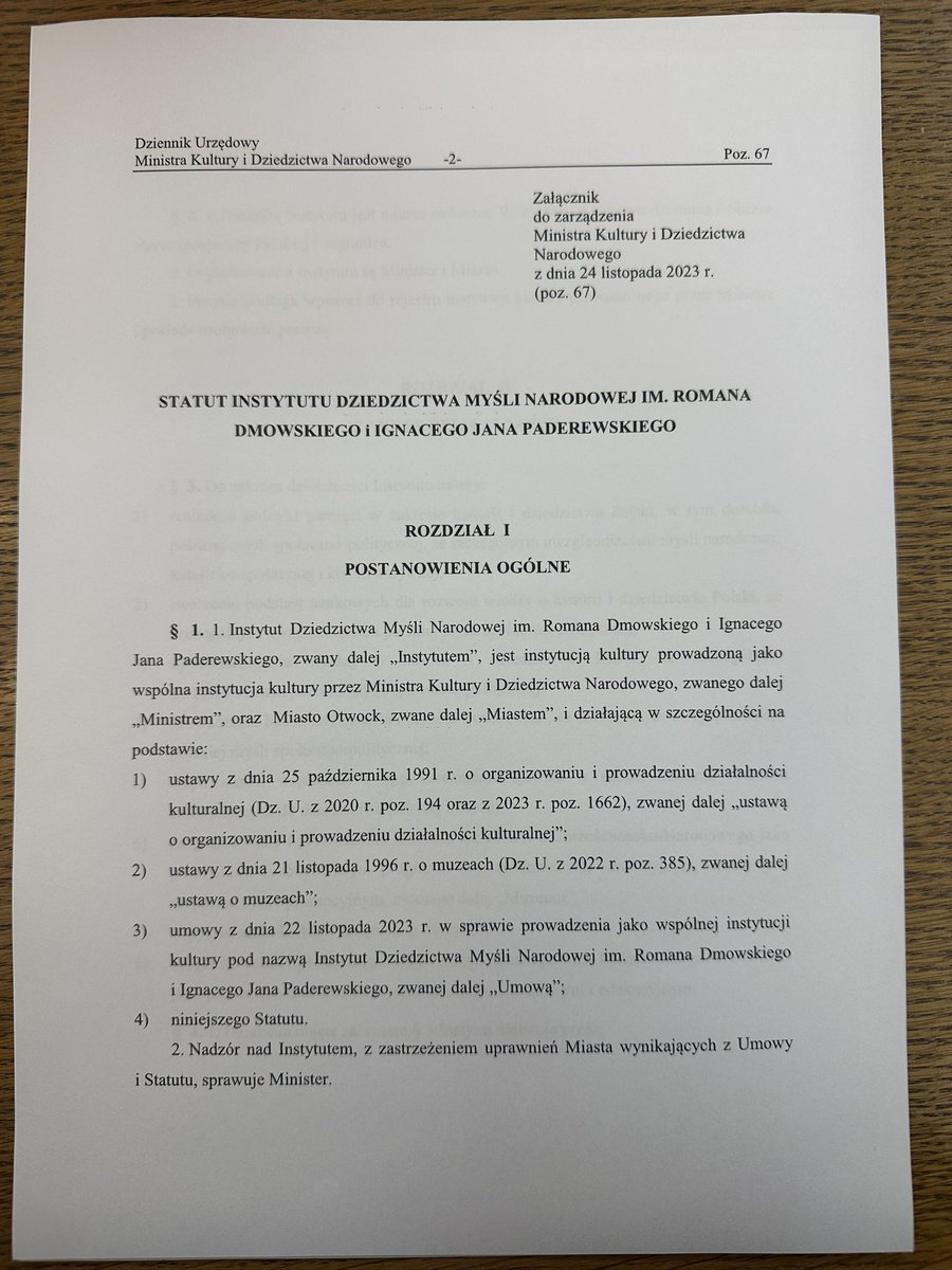 MichalSzczerba's tweet photo. Na odchodne @PiotrGlinski zmienia statut Instytutu Dmowskiego❗️Potwierdza układ z prezydentem z Otwocka. Ma torpedować decyzje nowego ministra. Układ PiS betonuje fundusz dla nacjonalistów❗️Chcą dalej karmić Bąkiewicza. Ale i z tym sobie poradzimy - obiecujemy❗️#OstatniSkokPiS https://t.co/Jvh4nEZe2k