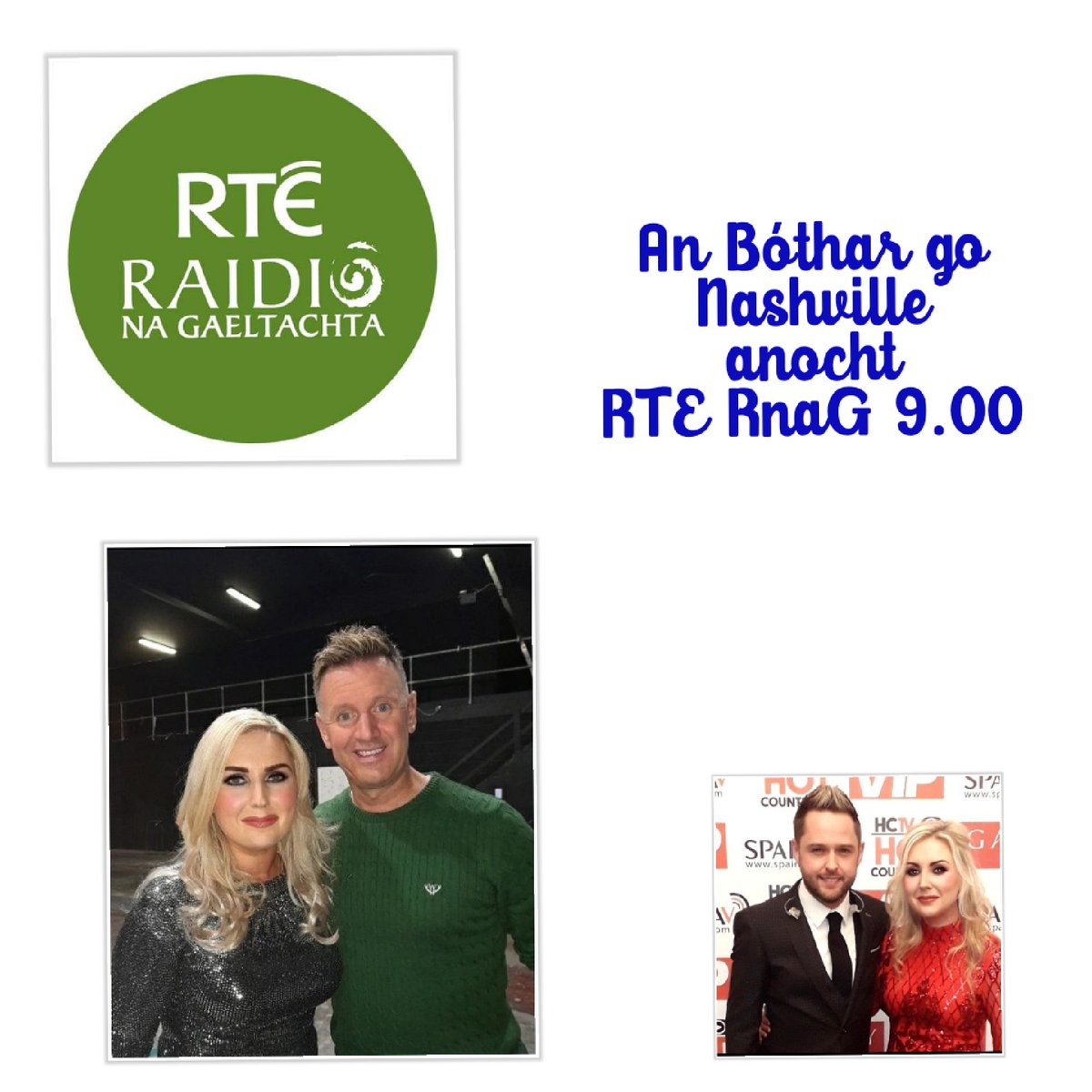 Jo Ní Chéide (@raidiojo) on Twitter photo Bí liom anocht don chlár An Bóthar go Nashville 9.00-11.00 ar <a href="/RTERnaG/">Raidió na Gaeltachta</a> 📻 Beidh na ⭐️⭐️⭐️ móra le cloisteáil. <a href="/MikedenverMike/">Mike Denver Music</a> <a href="/derekryanmusic/">Derek Ryan</a> <a href="/ClionaHagan/">Cliona Hagan</a> <a href="/GeorgeStrait/">George Strait</a> <a href="/leeannwomack/">Lee Ann Womack</a> <a href="/tumblingpaddies/">thetumblingpaddies</a> & go leor eile🎙 Bí liom anocht don chlár An Bóthar go Nashville 9.00-11.00 ar <a href="/RTERnaG/">Raidió na Gaeltachta</a> 📻 Beidh na ⭐️⭐️⭐️ móra le cloisteáil. <a href="/MikedenverMike/">Mike Denver Music</a> <a href="/derekryanmusic/">Derek Ryan</a> <a href="/ClionaHagan/">Cliona Hagan</a> <a href="/GeorgeStrait/">George Strait</a> <a href="/leeannwomack/">Lee Ann Womack</a> <a href="/tumblingpaddies/">thetumblingpaddies</a> & go leor eile🎙