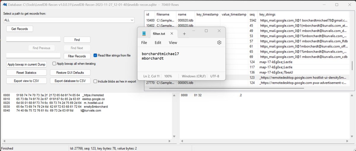 Just released LevelDB Recon v1.0.0.31 with some bug fixes, adjustments, &amp; a new customizable pre-defined filter. ArsenalRecon.com #DFIR