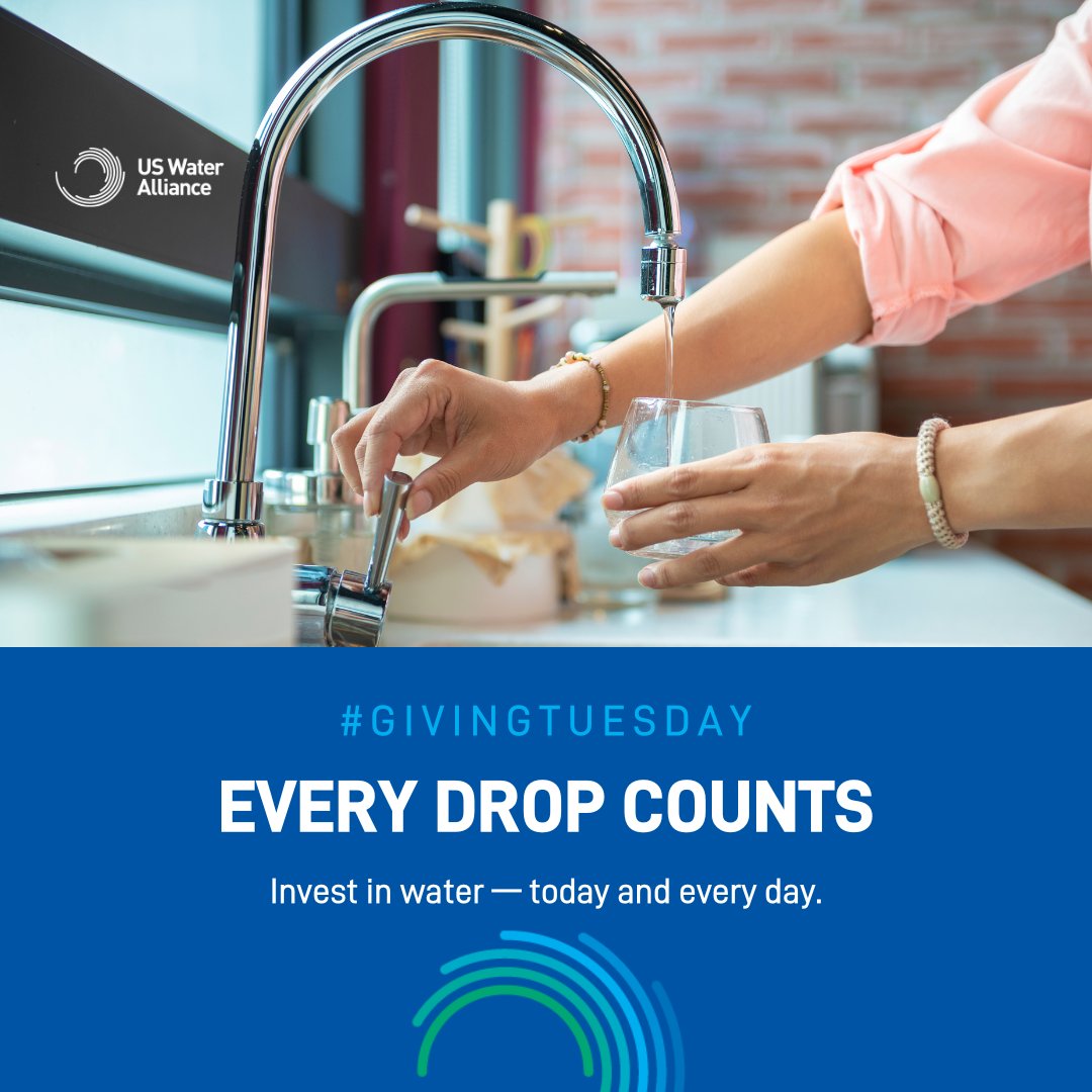 This #GivingTuesday, we urge you to keep water in mind. When it comes to our most precious resource, every drop counts—and your generosity fuels vital initiatives for water equity, resilience, and innovation for generations to come.

💧uswateralliance.org/about-us/suppo…