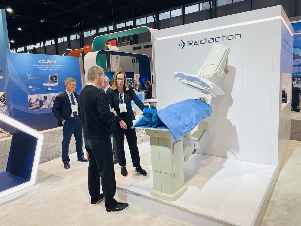 RadiactionMed's tweet photo. Our team is ready to kick off the week with discussions on #radiationsafety at #RSNA2023!
Join us in the North Hall at booth 6356 for an up-close look at #Radiaction and see the revolutionary radiation protection technology in action. #BlockRadiationAtTheSource #radiology @RSNA https://t.co/NkusjOLVJ2