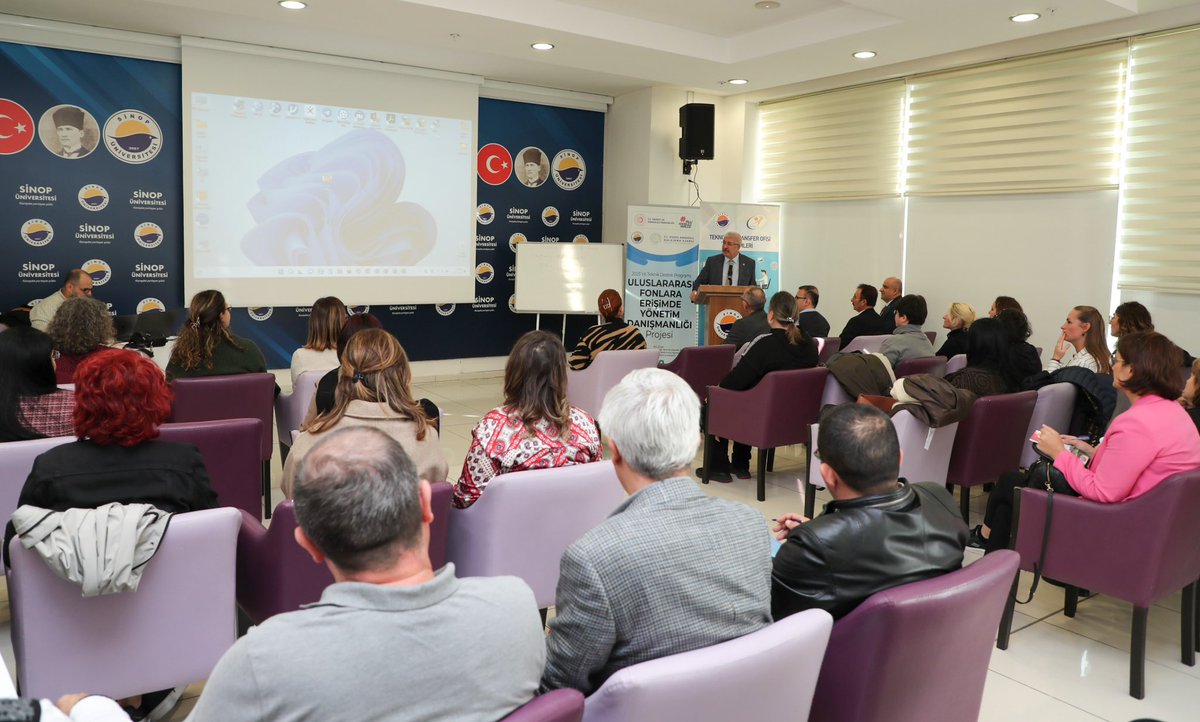 sinopuniversity's tweet photo. Rektörümüz Prof. Dr. Şakir Taşdemir, Üniversitemiz Teknoloji Transfer Ofisi tarafından ve Kuzey Anadolu Kalkınma Ajansı’nın destekleriyle düzenlenen “Uluslararası Fonlara Erişimde Yönetim Danışmanlığı” başlıklı proje eğitim toplantısına katıldı.
🔗
https://t.co/SeifX41EQr https://t.co/AnD9qvtpEq